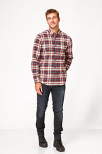 חולצה מכופתרת FLANEL משבצות אדום - MASHBIR//365
