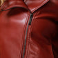 ג'קט בייקר אדום עם פרווה בצבע בז - MASHBIR//365 - 6
