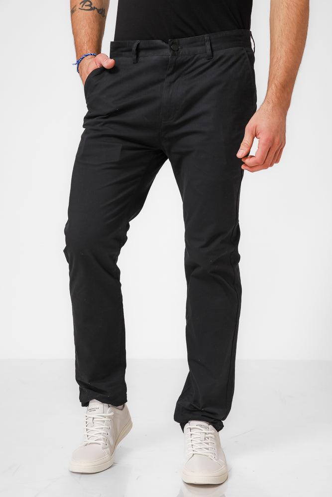 מכנסי כותנה בצבע נייבי - MASHBIR//365