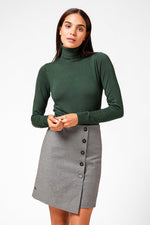 סריג גולף עם שרוולים ארוכים בצבע ירוק - MASHBIR//365