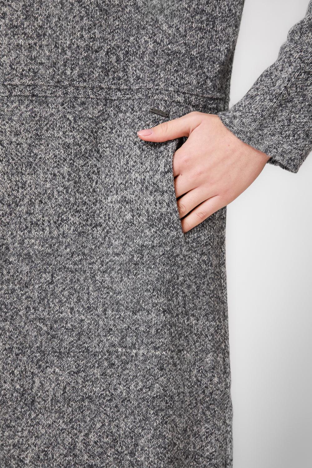 ג'קט ארוך עם כיסים בצבע אפור - MASHBIR//365