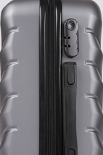 מזוודה קשיחה בינונית 24" דגם 1701 בצבע כסף כהה - MASHBIR//365