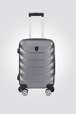 מזוודה טרולי עלייה למטוס 20" דגם 1701 בצבע כסוף כהה - MASHBIR//365
