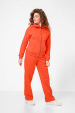 סווטשירט עם צווארון ארוך בצבע כתום - MASHBIR//365