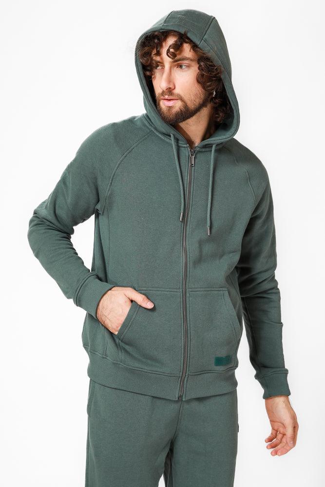 סווטשירט עם כובע בצבע ירוק - MASHBIR//365