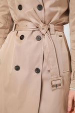 מעיל טרנץ' ארוך בצבע קאמל - MASHBIR//365
