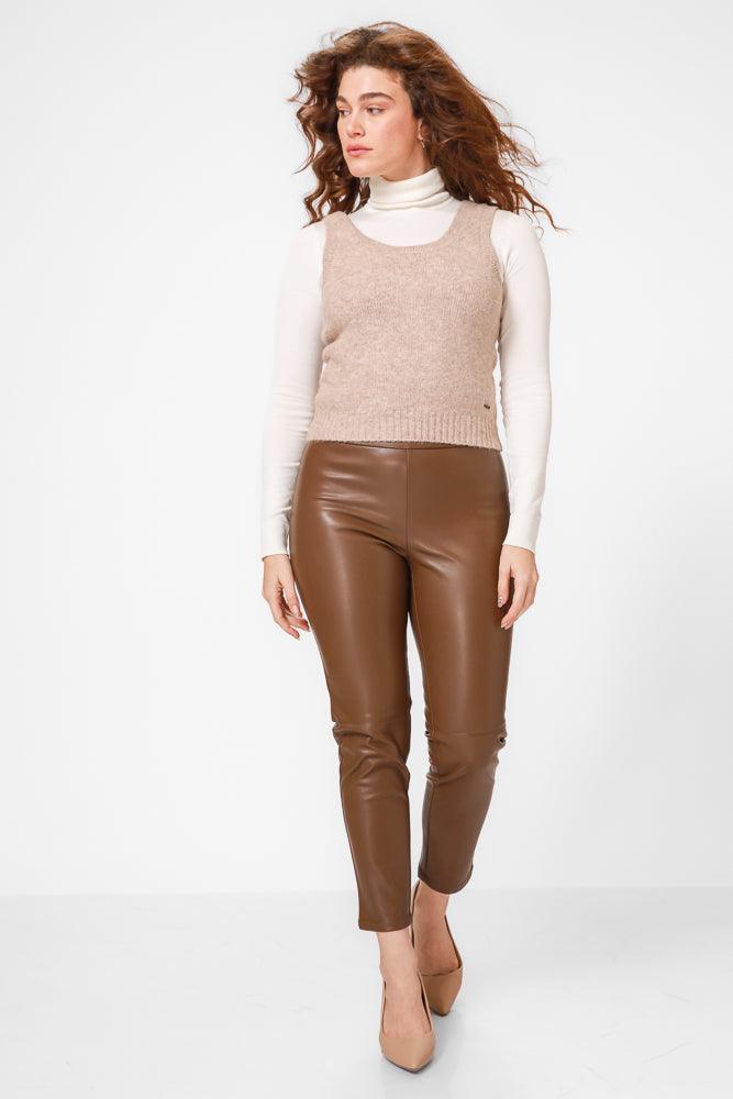 מכנסי סיגר בצבע חום - MASHBIR//365