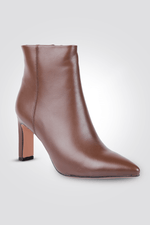 מגפוני עקב לנשים בצבע חום - MASHBIR//365