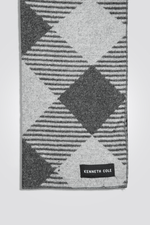 צעיף לגבר משבצות בצבע אפור - MASHBIR//365