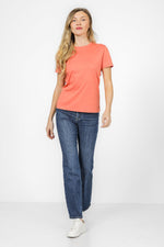 טישירט קצרה בצבע אפרסק - MASHBIR//365