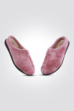 נעלי בית פרווה לנשים בצבע סגול - MASHBIR//365