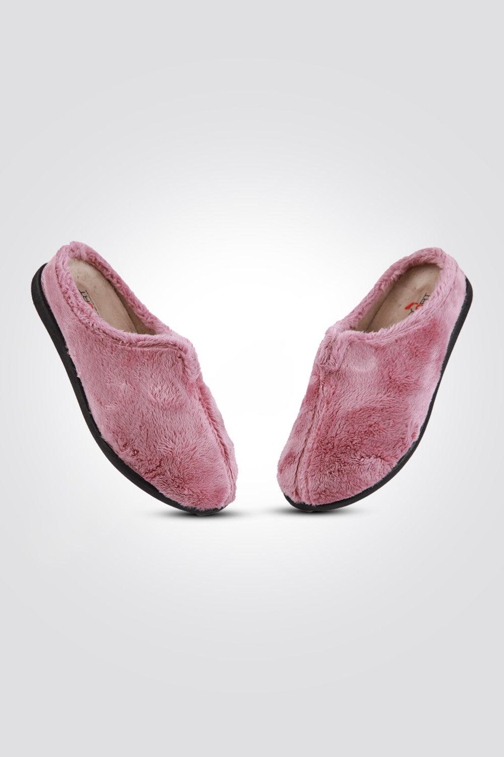 נעלי בית פרווה לנשים בצבע סגול - MASHBIR//365