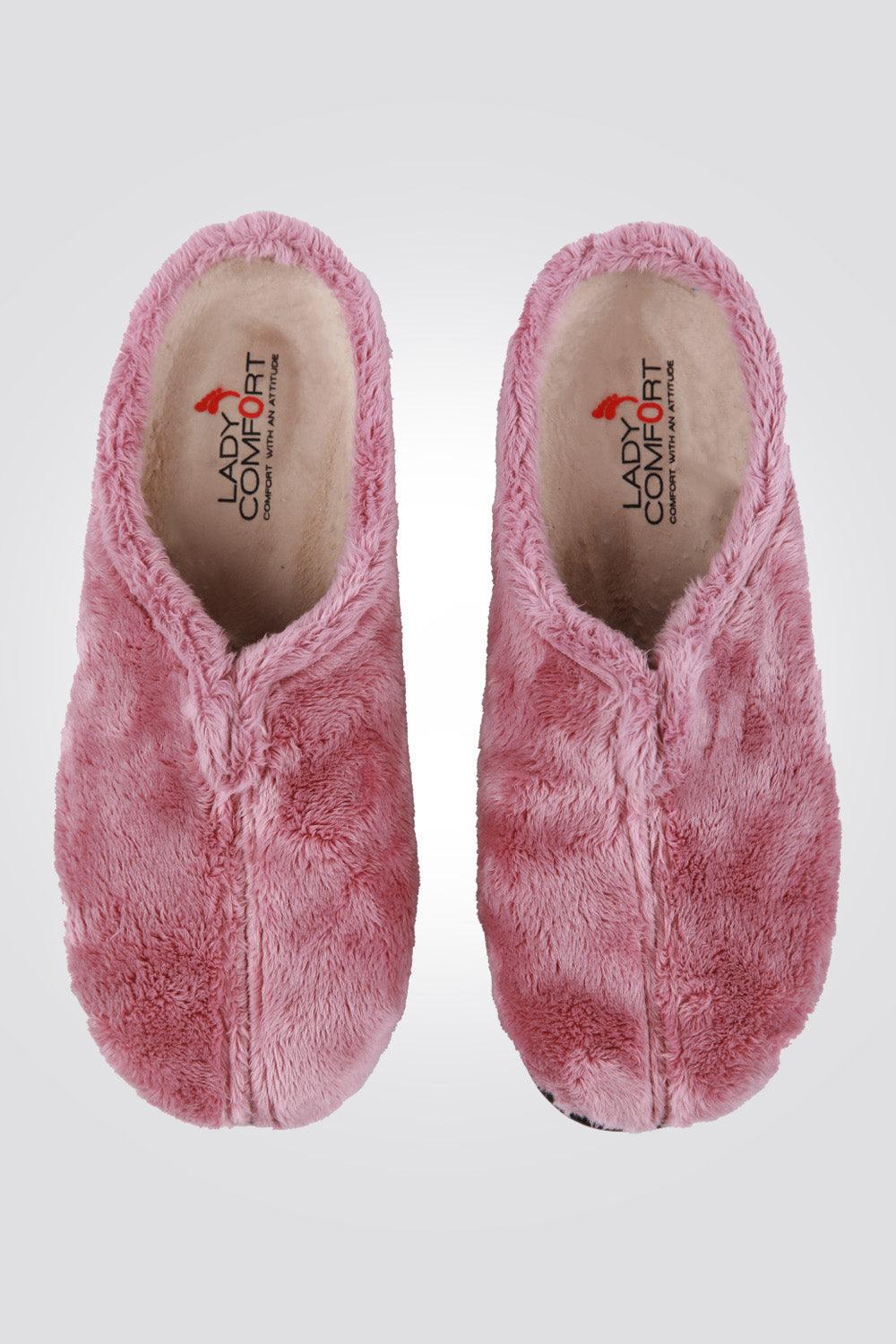 נעלי בית פרווה לנשים בצבע סגול - MASHBIR//365