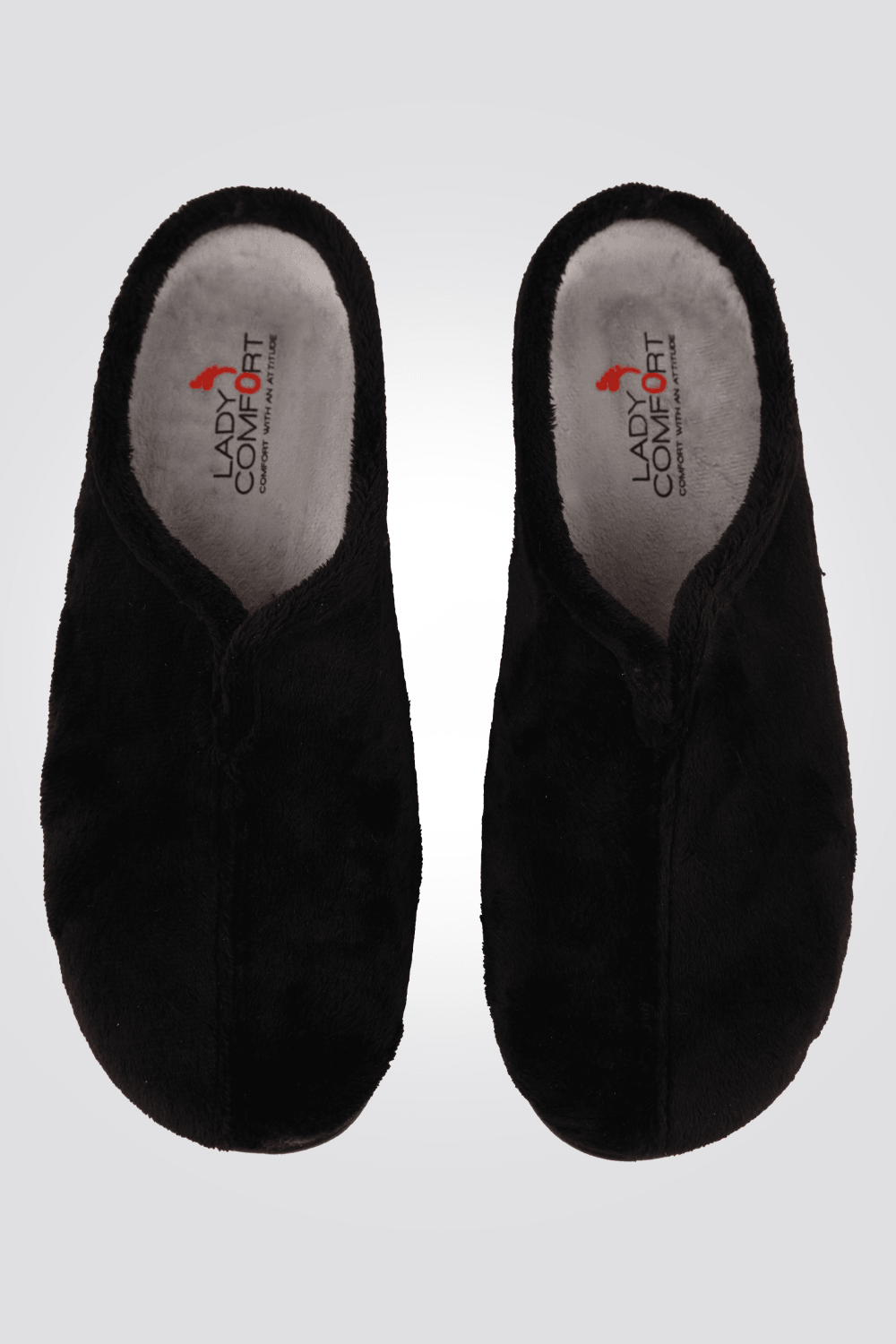 נעלי בית פרווה לנשים בצבע שחור - MASHBIR//365