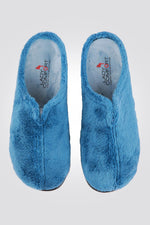 נעלי בית פרווה לנשים בצבע כחול - MASHBIR//365