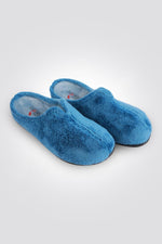 נעלי בית פרווה לנשים בצבע כחול - MASHBIR//365