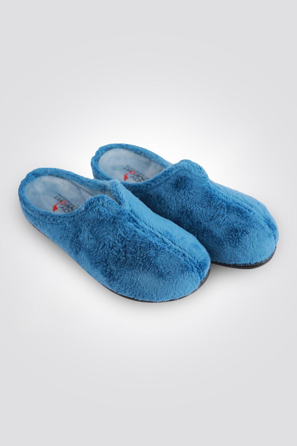 נעלי בית פרווה לנשים בצבע כחול - MASHBIR//365