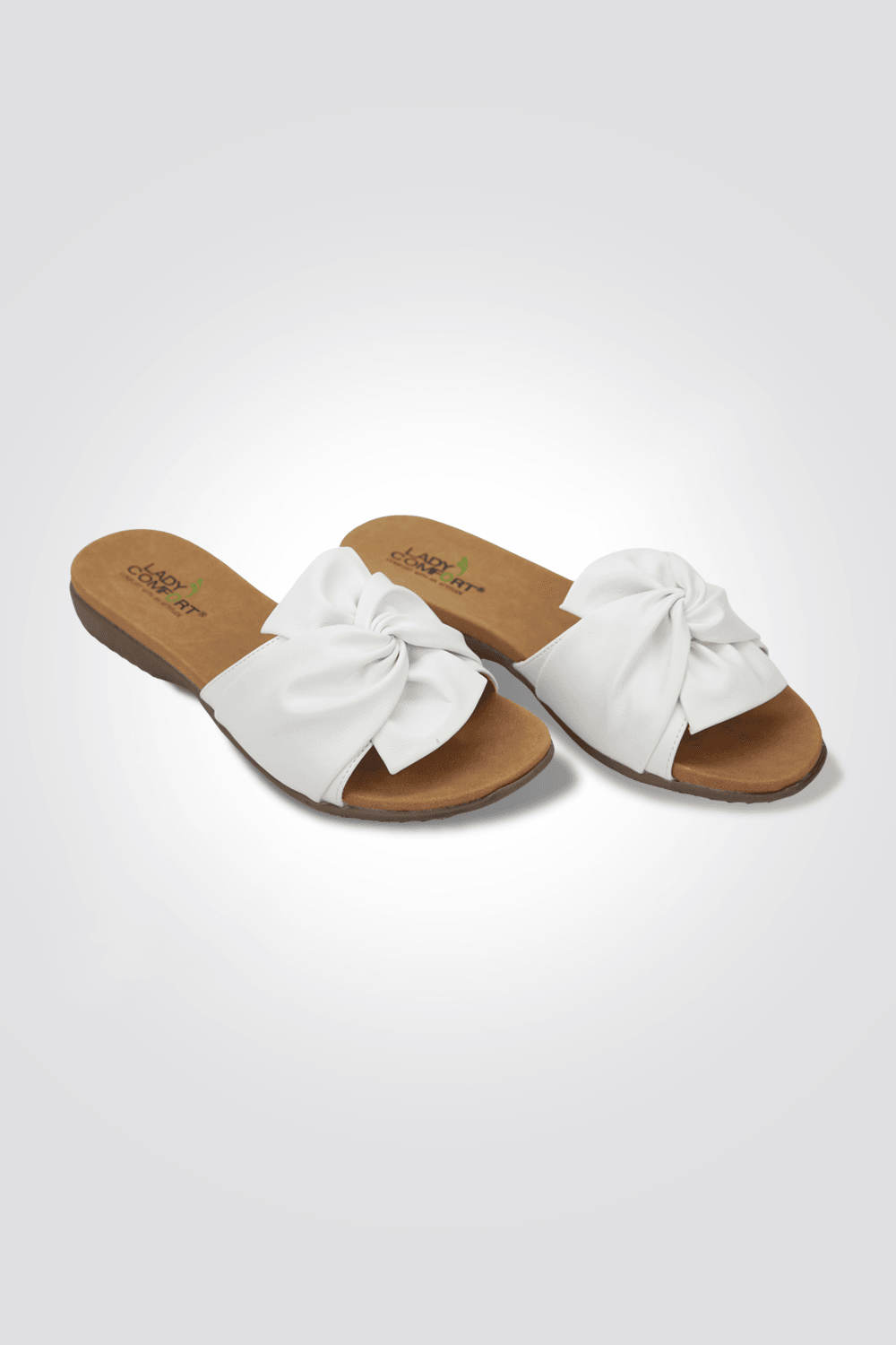 כפכף שטוח פפיון בצבע לבן - MASHBIR//365