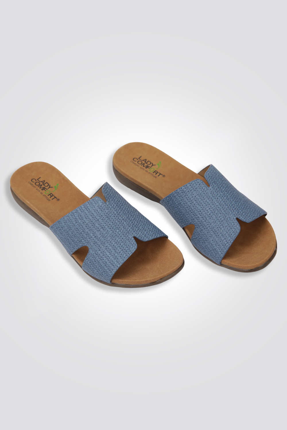 כפכף רצועה פתוחה בצבע ג'ינס