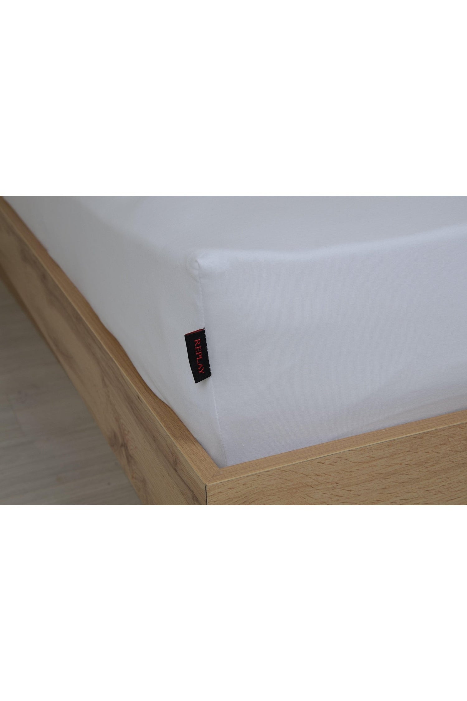 סדין זוגי רחב לבן ג'רסי כותנה - MASHBIR//365