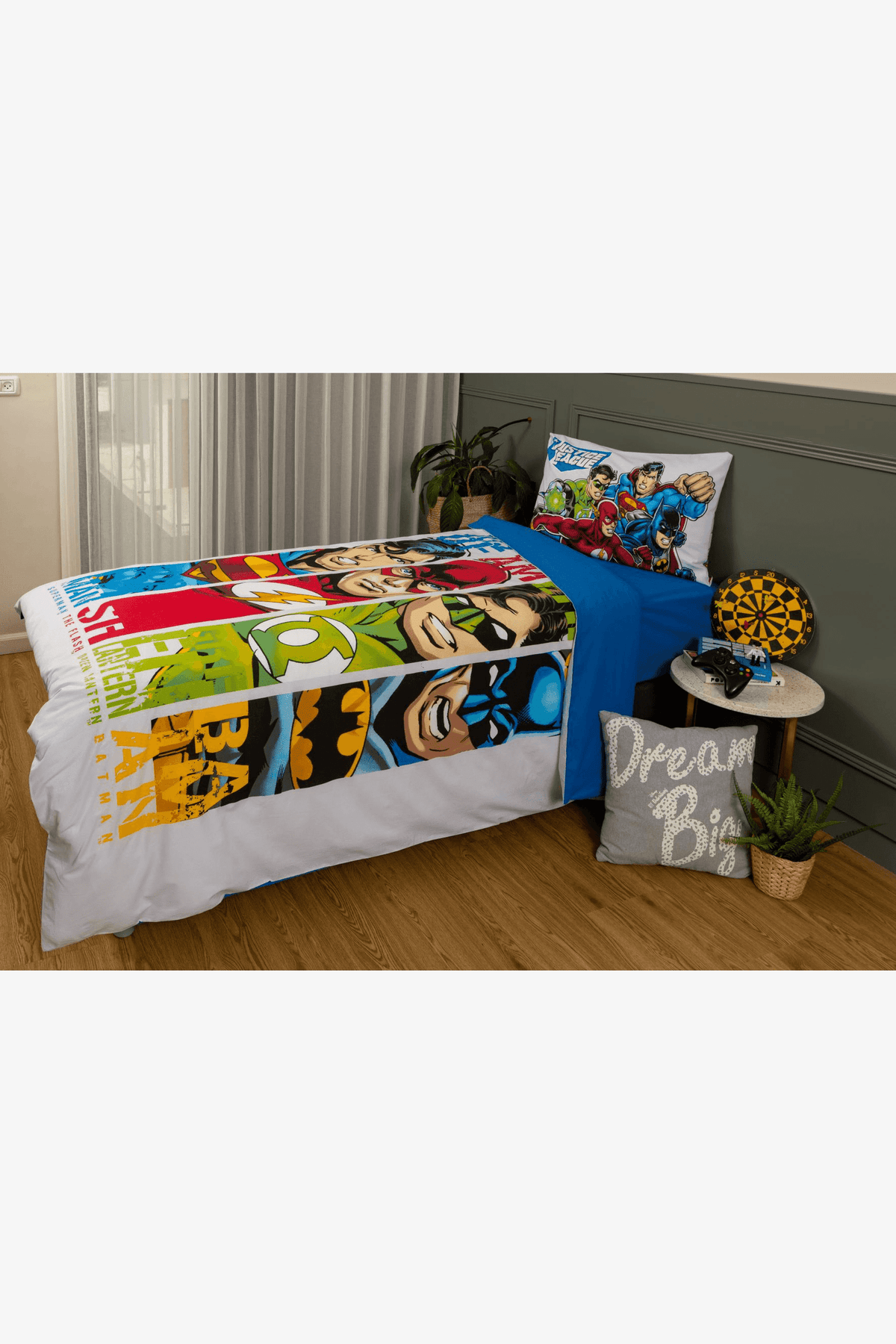 סט מצעים 120/200 מיטה וחצי JUSTICE LEAGU - MASHBIR//365
