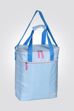 צידנית רכה 16 ליטר בצבע כחול עם רוכסן ורוד - MASHBIR//365