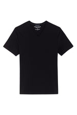 טישירט שחור צווארון V - MASHBIR//365