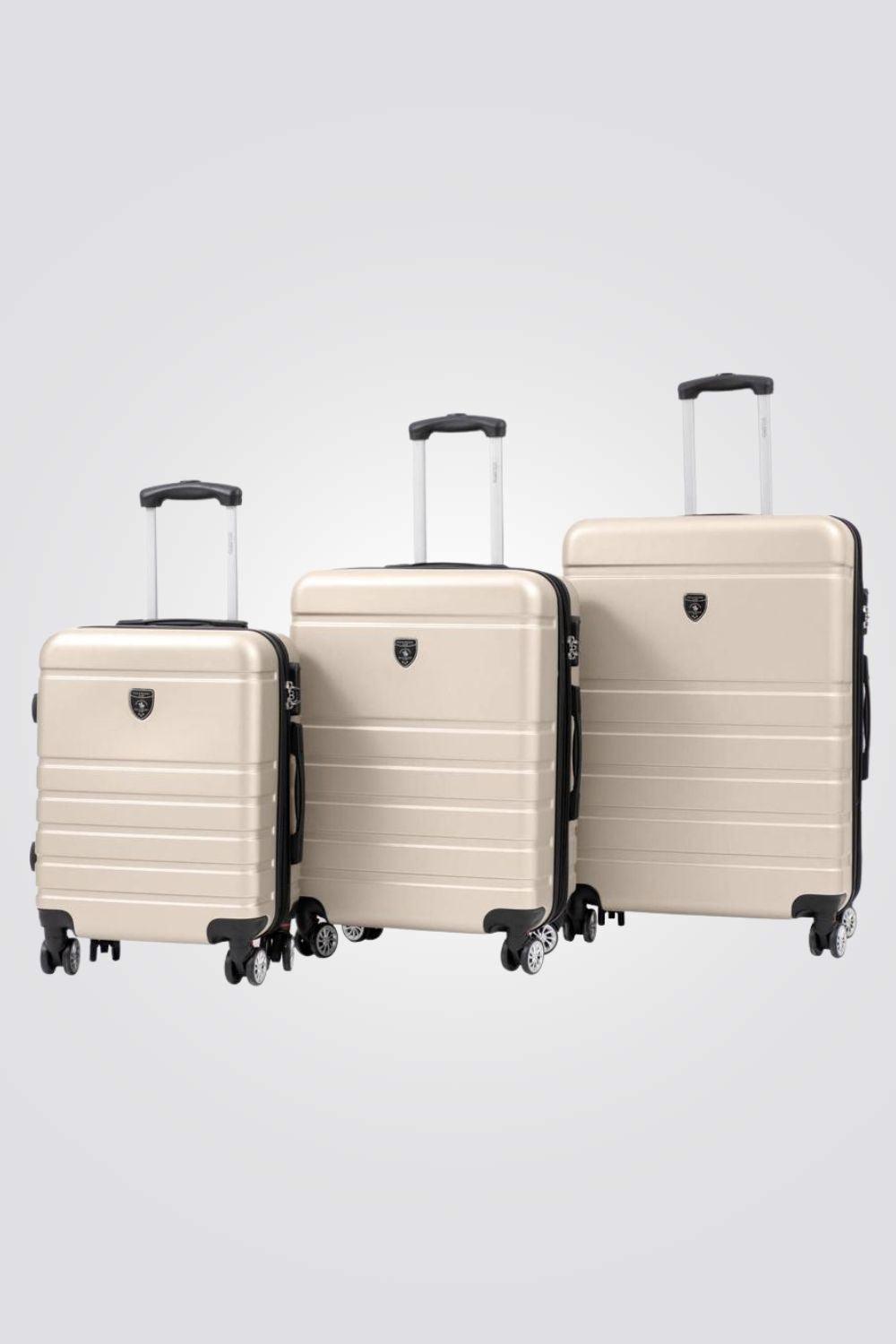 מזוודה קשיחה בינונית 24" דגם 1807 בצבע שמפנייה - MASHBIR//365