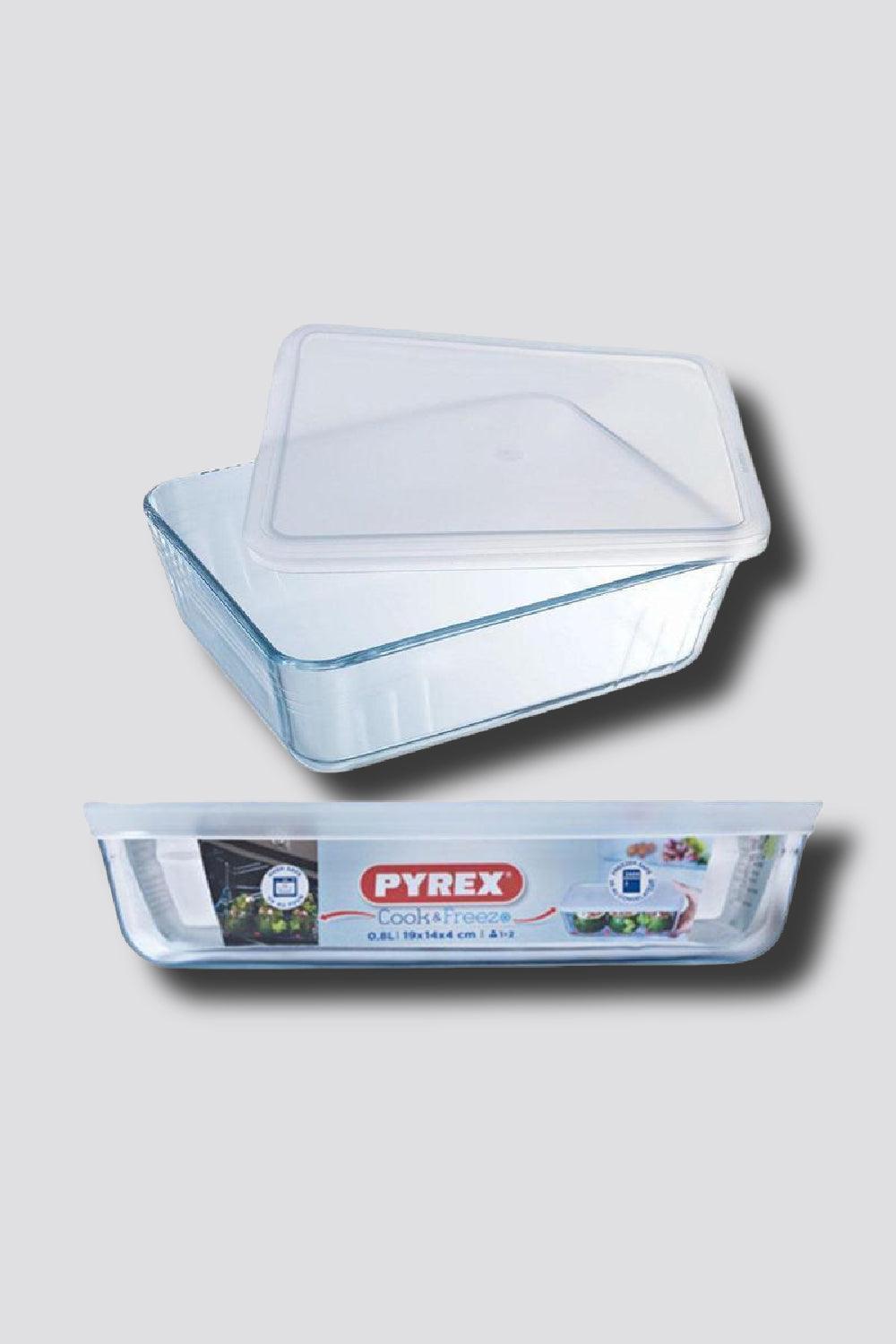 כלי אחסון מלבן +מכסה 0.8 ליטר מסדרת Cook & Freez - MASHBIR//365