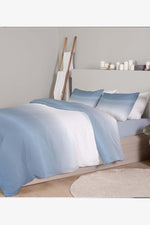 סט מצעים בייסיק מיטה זוגית רחבה דגם קיסר תכלת - MASHBIR//365