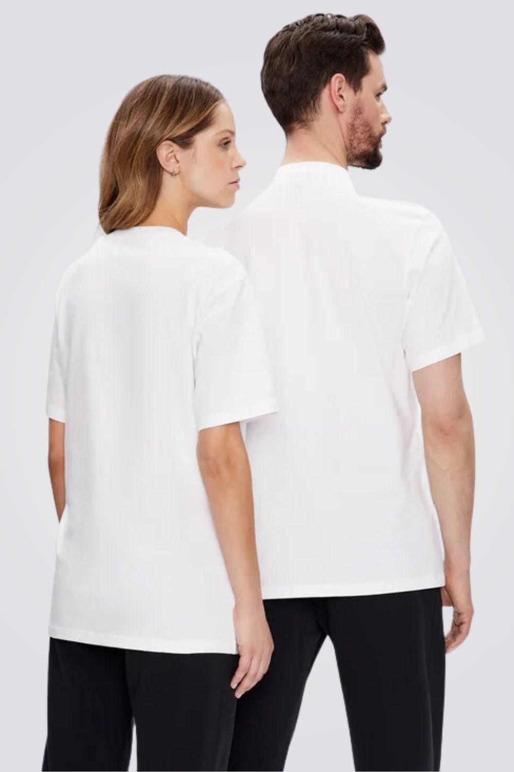 טישירט יוניסקס CENTER FRONT LARGE בצבע לבן - MASHBIR//365