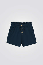 מכנסיים קצרים לילדות בצבע נייבי - MASHBIR//365