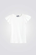 טישירט קצרה לילדות בצבע לבן - MASHBIR//365