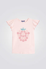 טישירט קצרה לילדות בצבע ורוד - MASHBIR//365