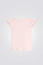 טישירט קצרה לילדות בצבע ורוד - MASHBIR//365