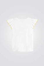 טישירט קצרה לילדות בצבע לבן - MASHBIR//365