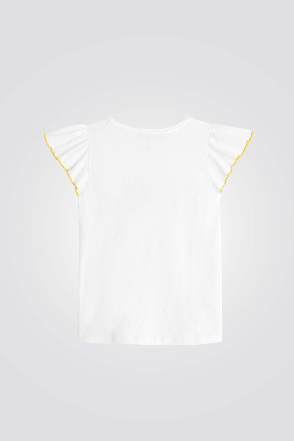 טישירט קצרה לילדות בצבע לבן - MASHBIR//365