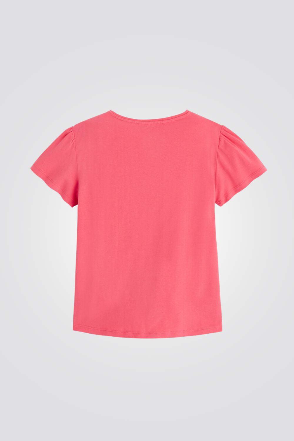 טישירט קצרה לילדות בצבע ורוד - MASHBIR//365