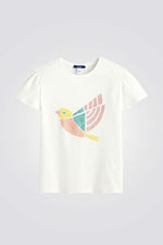 טישירט קצרה לילדות בצבע לבן - MASHBIR//365