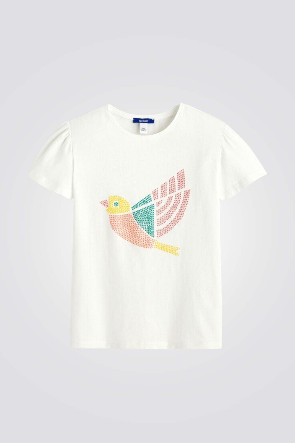 טישירט קצרה לילדות בצבע לבן - MASHBIR//365