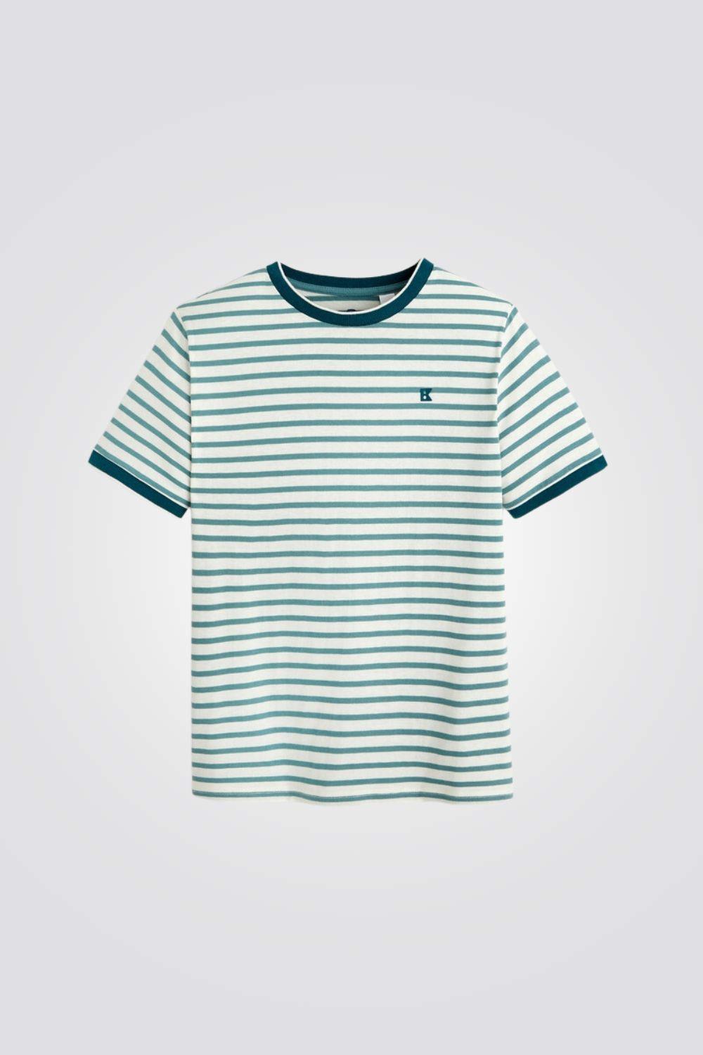 טישירט פסים ירוקים קצרה לילדים - MASHBIR//365