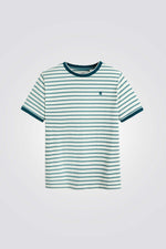 טישירט פסים ירוקים קצרה לילדים - MASHBIR//365