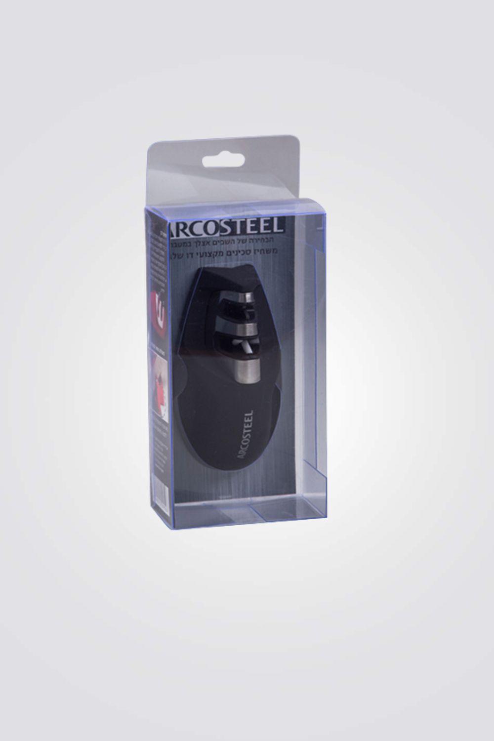 משחיז סכינים מקצועי דו שלבי שחור - MASHBIR//365