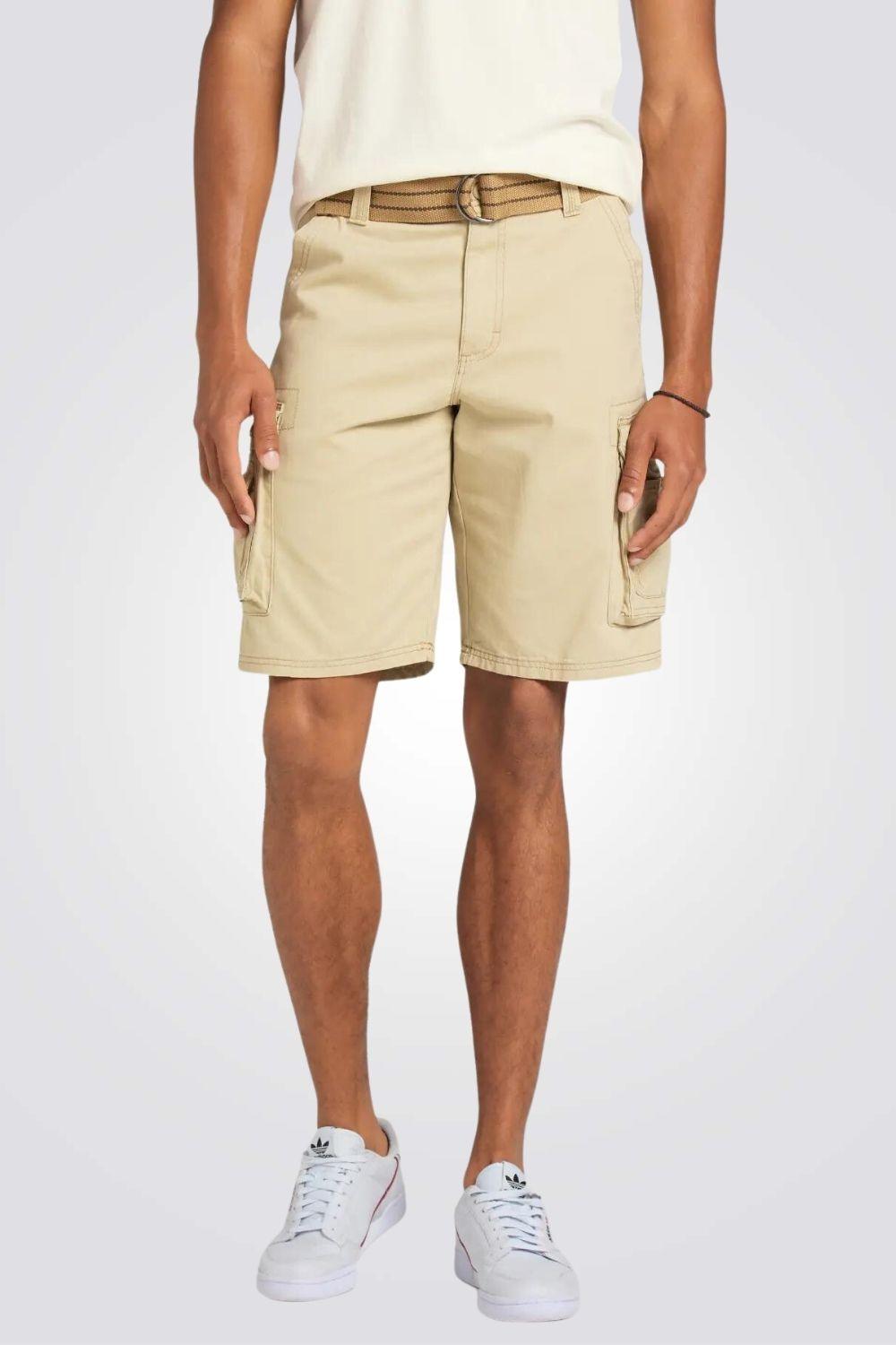 מכנסי ברמודה בצבע בז' - MASHBIR//365