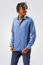 מכופתרת BAMBOO LY תכלת - MASHBIR//365