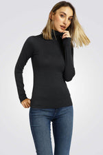 סריג T NECK אפור פחם - MASHBIR//365