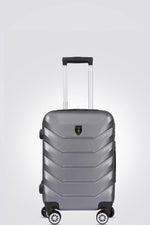מזוודה קשיחה בינונית 24" דגם 1701 בצבע כסף כהה - MASHBIR//365