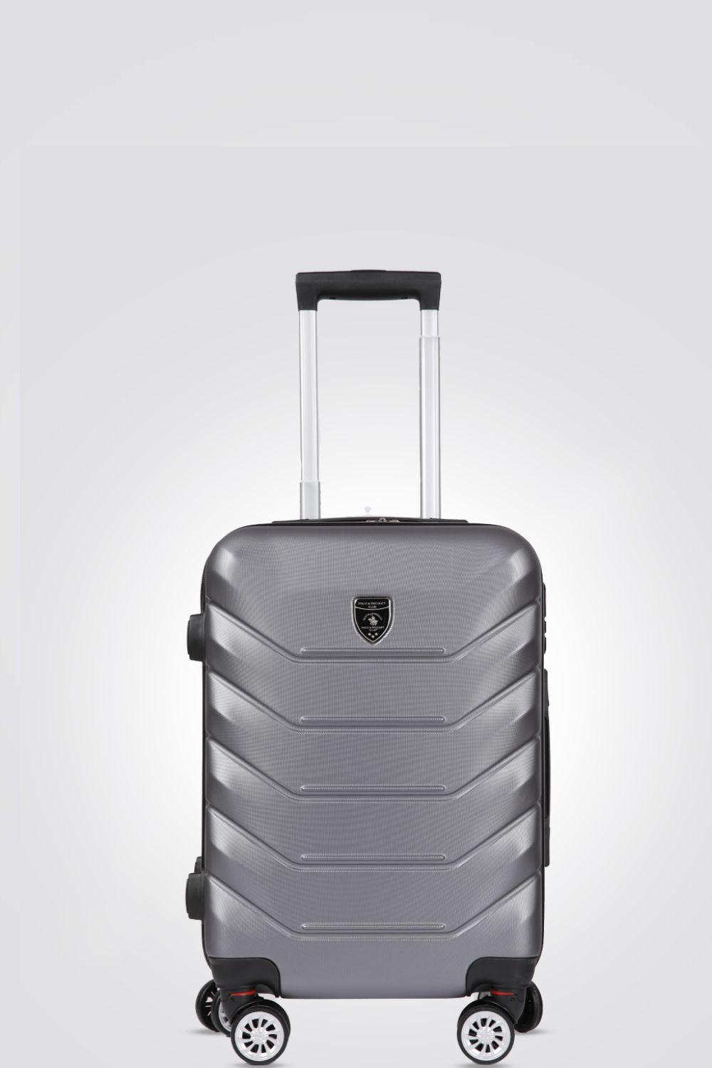 מזוודה קשיחה בינונית 24" דגם 1701 בצבע כסף כהה - MASHBIR//365