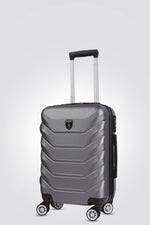 מזוודה קשיחה בינונית 24" דגם 1701 בצבע כסף כהה - MASHBIR//365