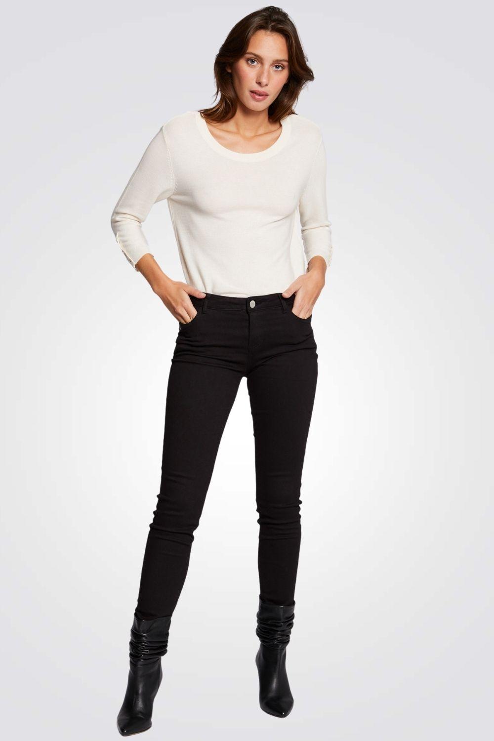 ג'ינס סקיני בצבע שחור - MASHBIR//365